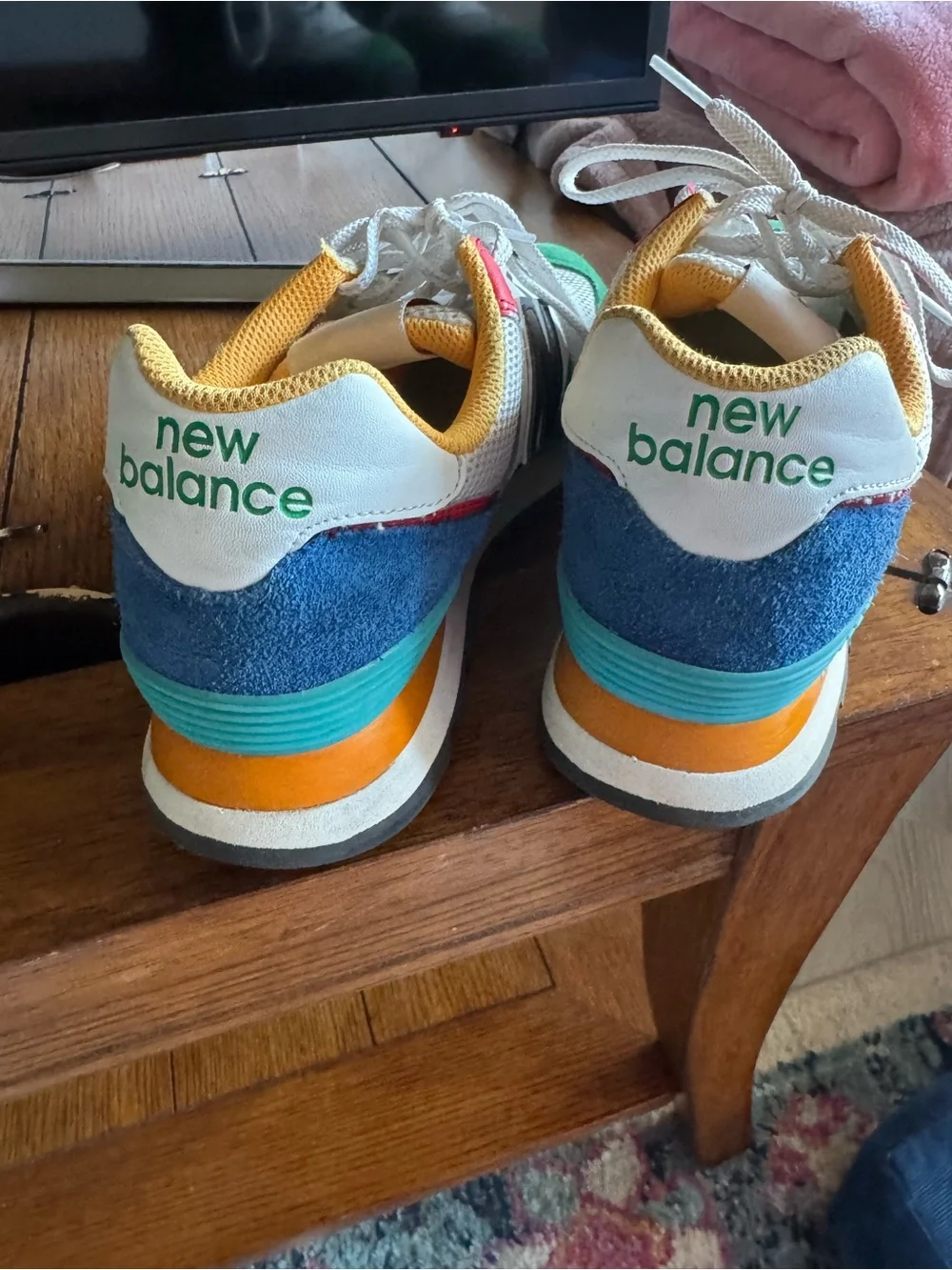 New Balance 574 “White Varsity Green” Sneaker (Women’s 10)